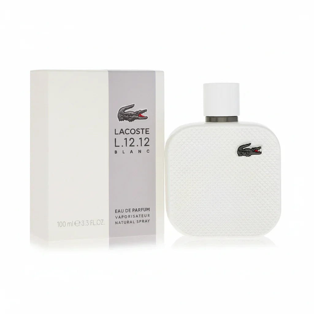 Eau de Lacoste L.12.12 Blanc by Lacoste Eau de Parfum Spray for Men 3.3 oz