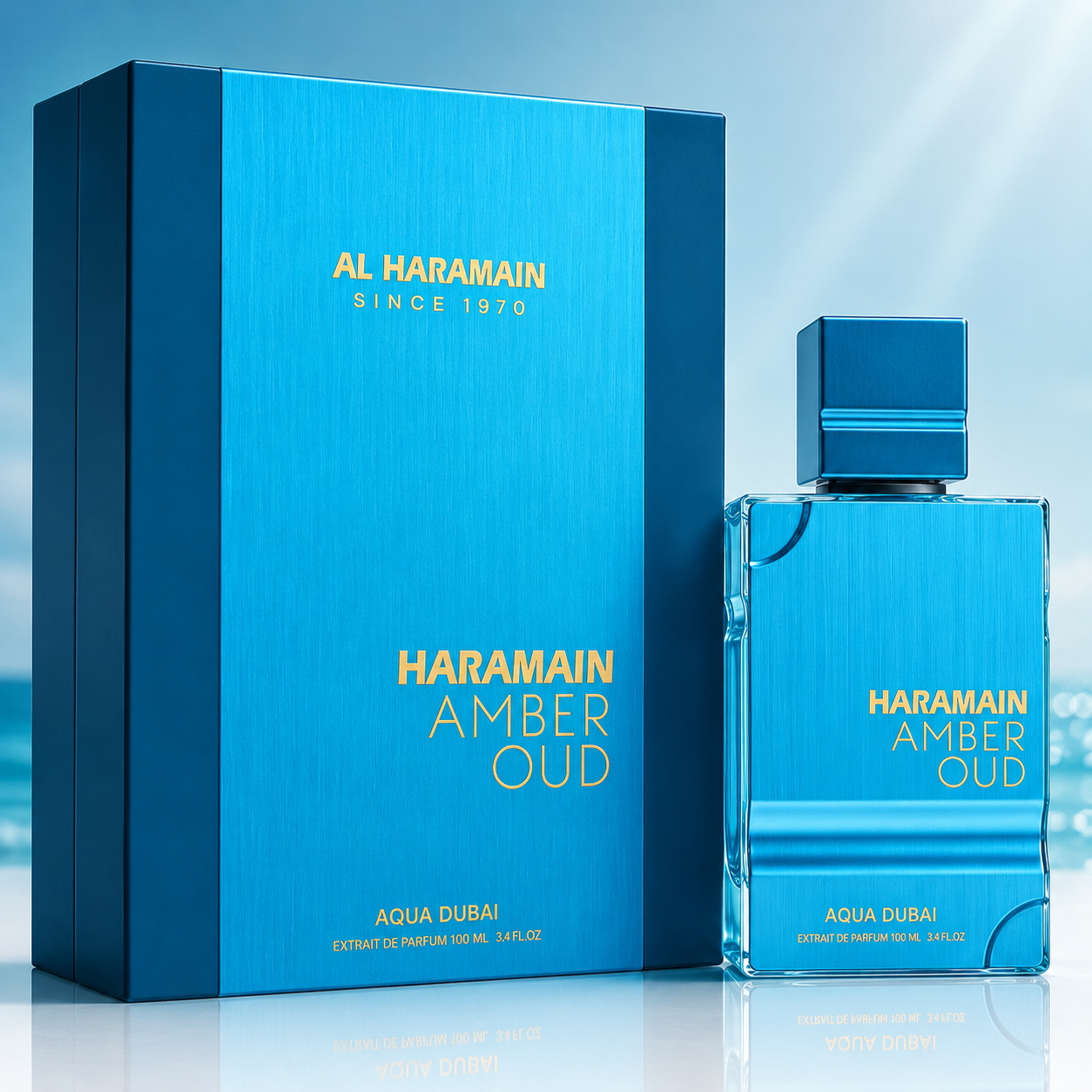 Al Haramain Amber Oud Aqua Dubai Extrait de Parfum 3.4 oz / 100 ml