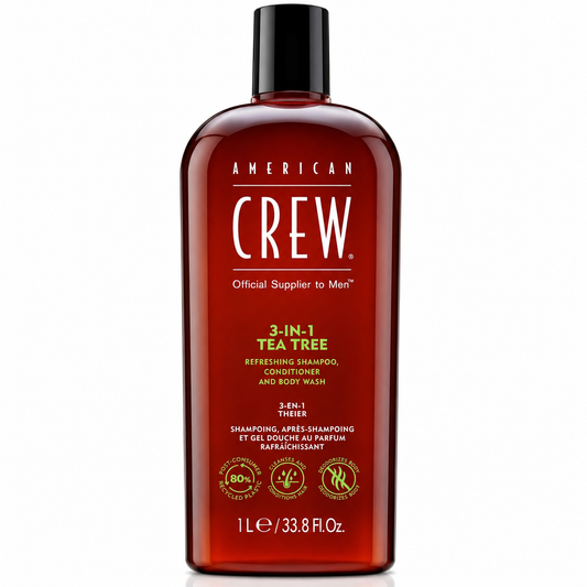American Crew 3-in-1 Tea Tree Shampoo, Conditioner and Body Wash - 33.8 fl oz