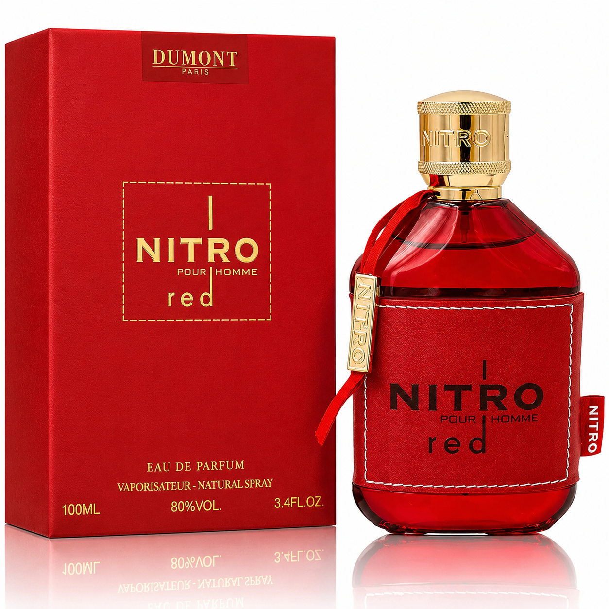 Dumont Nitro Red 3.4 oz / 100 ml Eau De Parfum for Men