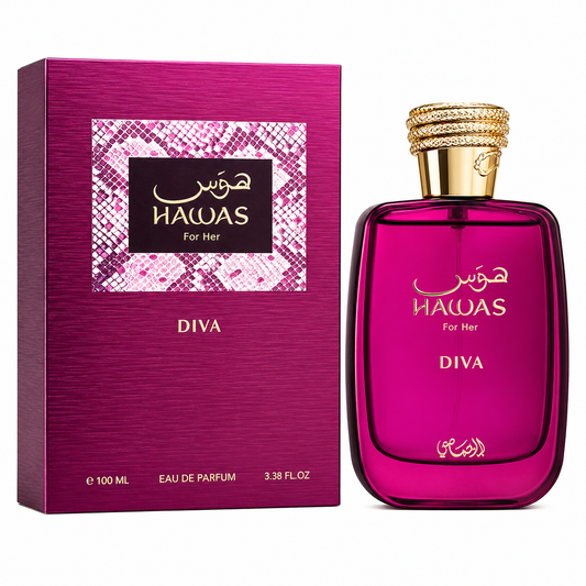 Rasasi Hawas For Her Diva EDP 3.4 oz / 100 ml