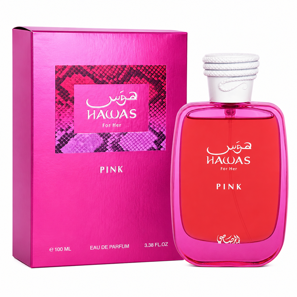 Rasasi Hawas Pink For Women EDP 3.4 oz / 100 ml