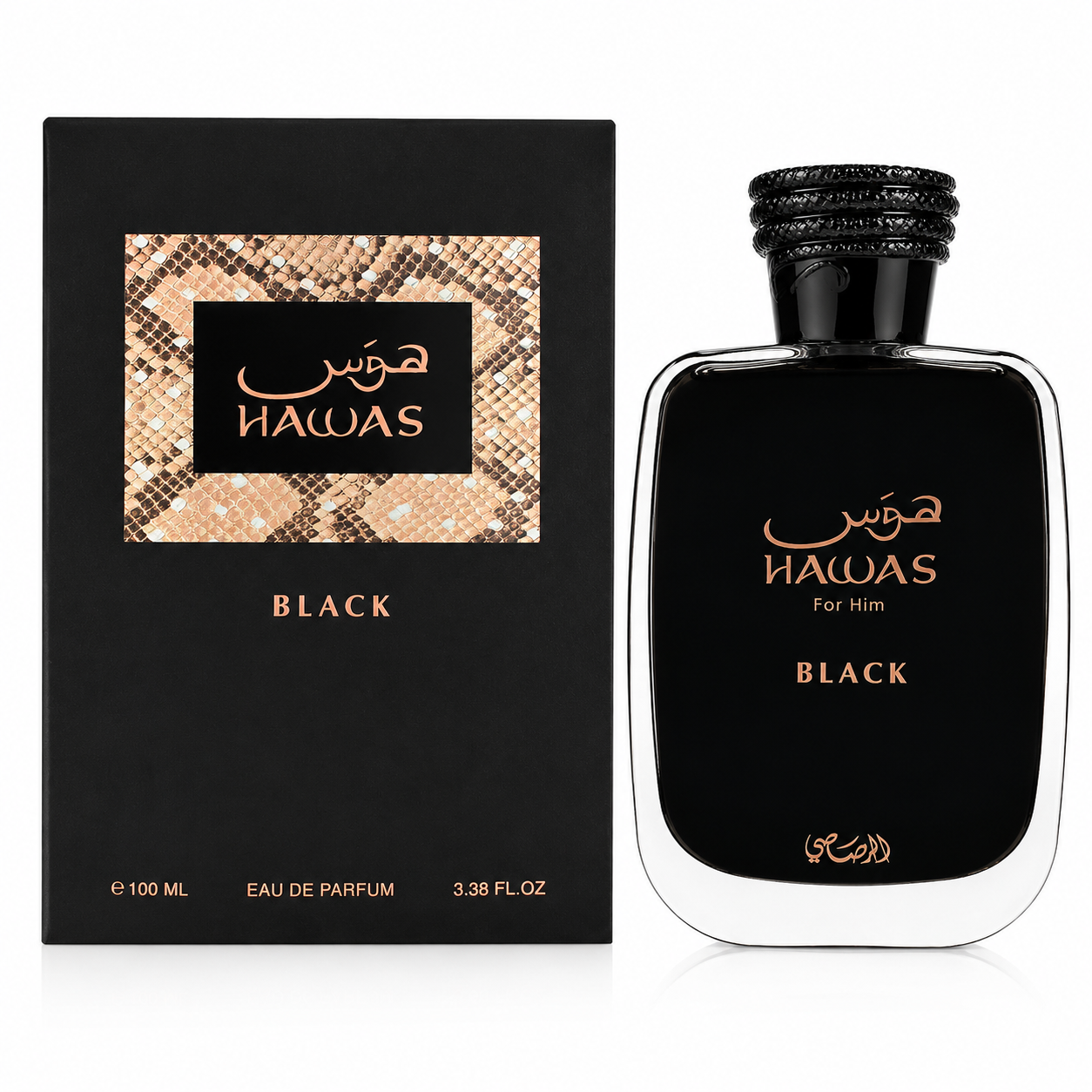 Rasasi Hawas Black EDP 3.4 oz / 100 ml