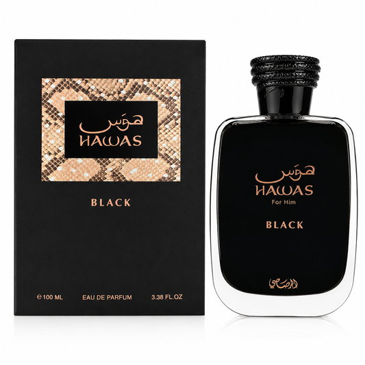 Rasasi Hawas Black EDP 3.4 oz / 100 ml