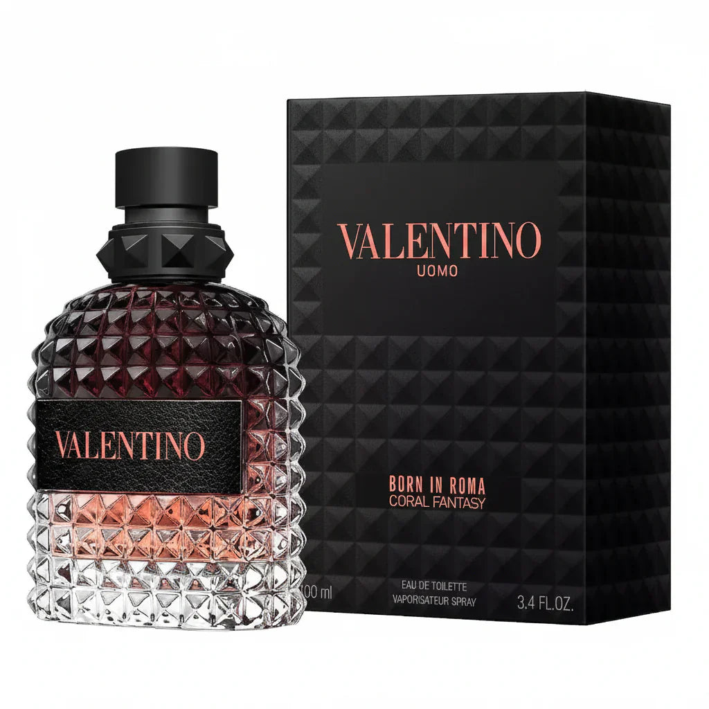 Valentino Uomo Born In Roma Coral Fantasy Eau de Toilette for Men 3.3 oz / 100 ml